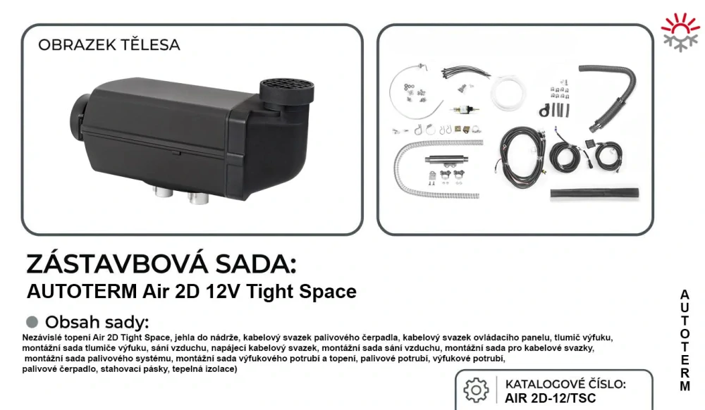 AUTOTERM Air 2D-12 Tight Space | zástavbová sada