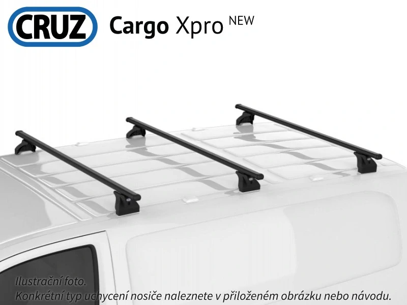 Střešní nosič Volkswagen Transporter T5/T6 a T6.1, Cruz Cargo Xpro