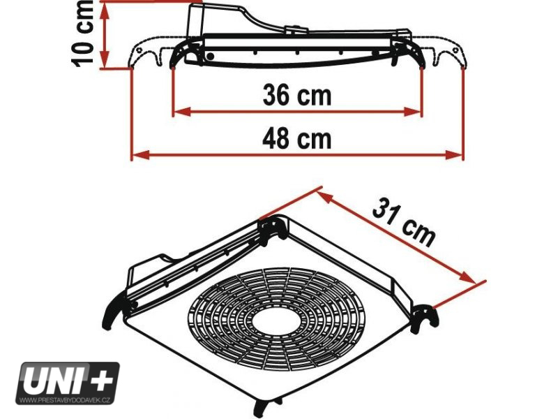 Střešní ventilátor Fiamma Turbo Kit 12 V | univerzální