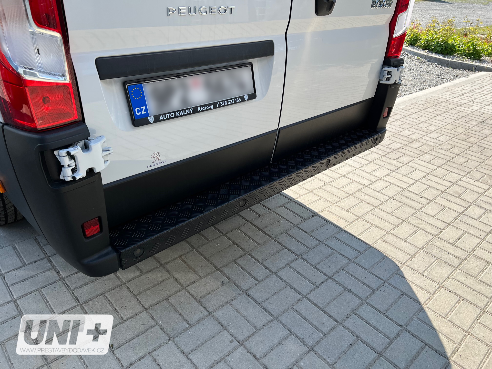 Ochranný kryt zadního nárazníku - Citroen Jumper, Peugeot Boxer, Fiat Ducato 07-, Opel Movano C 21-, Toyota Proace MAX 24-