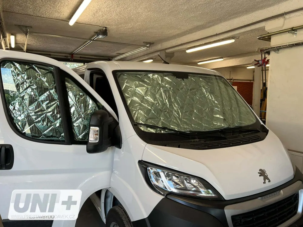 Termoclona oken Isoflex pro Fiat Ducato od 2015 - kabina řidiče - 3 díly