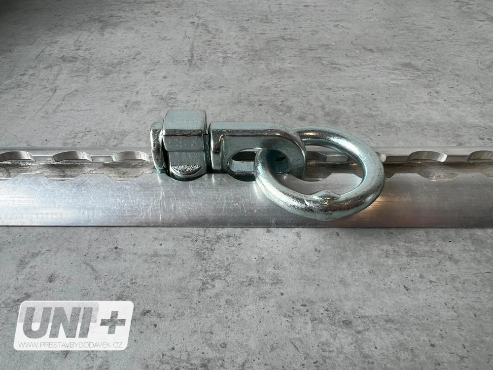 Oko pro AirLine lištu ⌀ 32 mm,  podlouhlé dvojité, 1000 daN