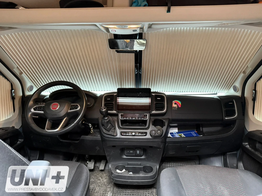 Rolety REMIfront IV, čelní sklo Fiat Ducato, s velkým paketem senzorů