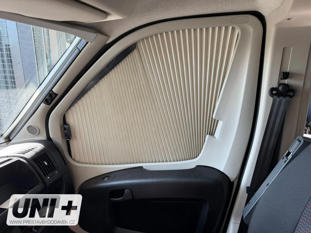 Rolety REMIfront IV, boční skla Fiat Ducato, (facelift 2014 verze interiéru)