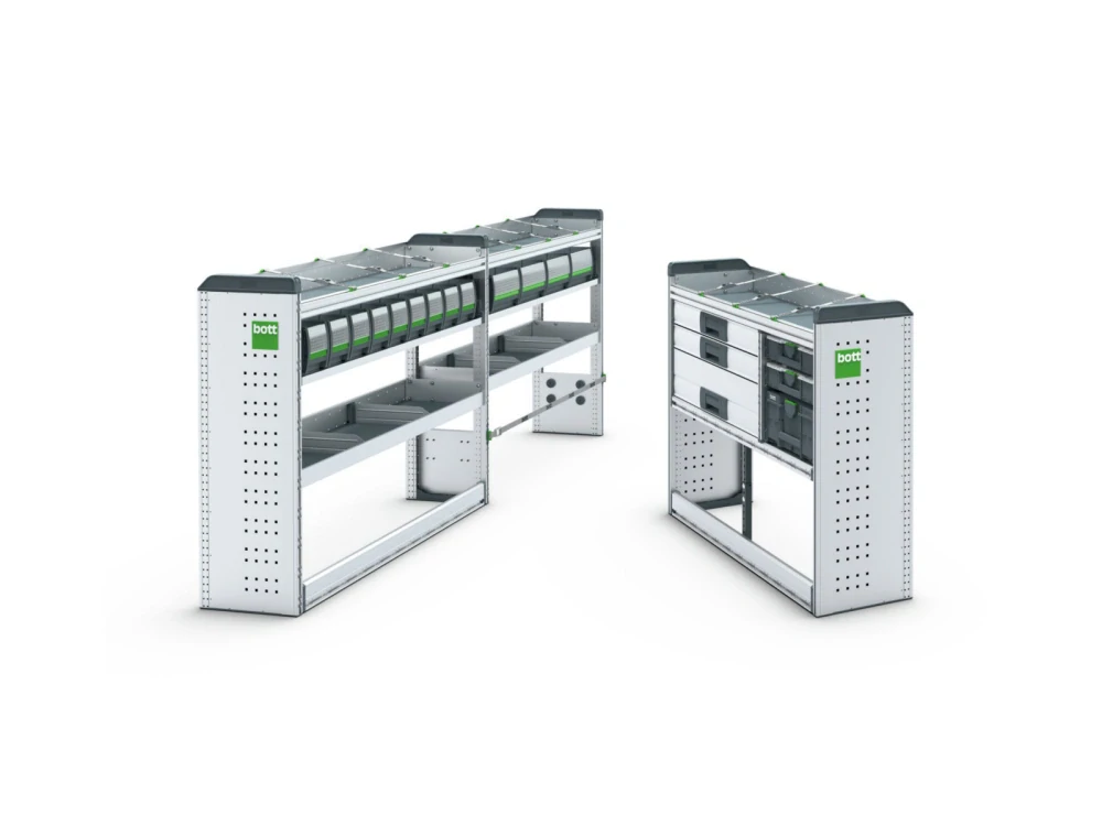 Bott vario3 Regálová sestava L2H2 „Silver package“