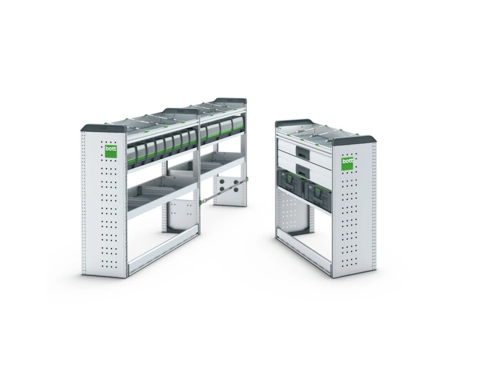 Bott vario3 Regálová sestava L1H1 „Silver package“