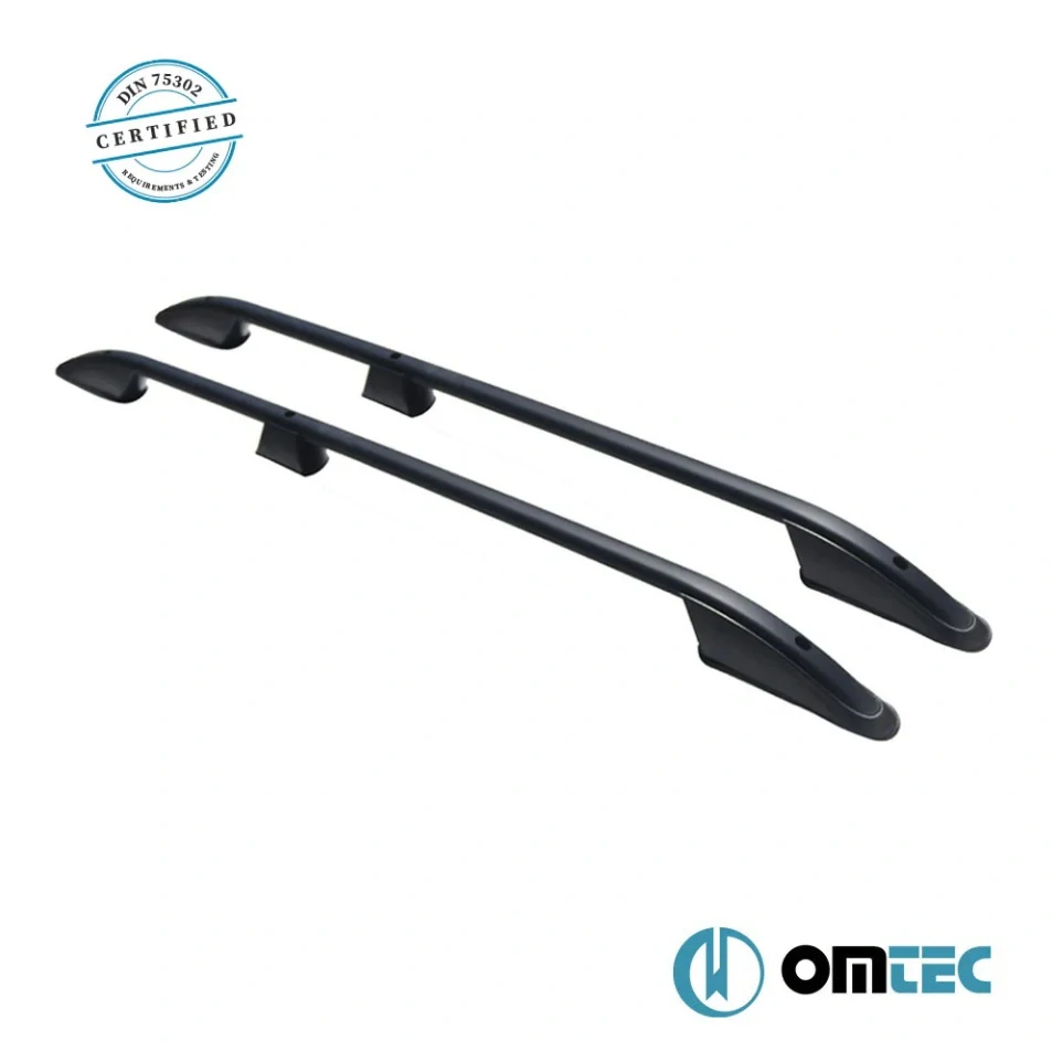 Omtec podélné střešní nosiče černé - Mercedes-Benz Citan W420, Renault Kangoo, Nissan Townstar | L2