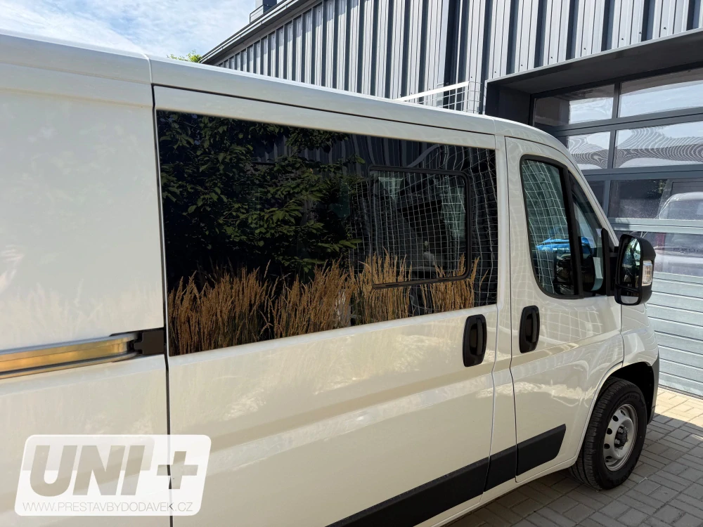 Boční pravé posuvné okno tónované L2, L3 a L4 | Citroen Jumper / Peugeot Boxer / Fiat Ducato / Opel Movano