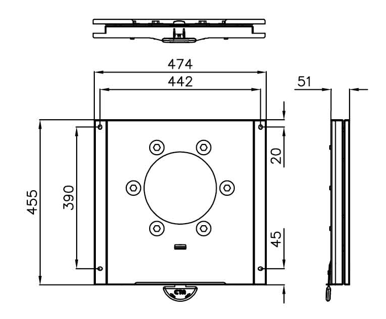 Otočná konzole CTA Ford Transit V363 / Ford Custom V362 (EU verze)