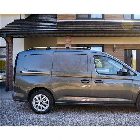 Omtec podélné střešní nosiče stříbrné - Volkswagen Caddy V MAXI, Ford Connect Grand SB