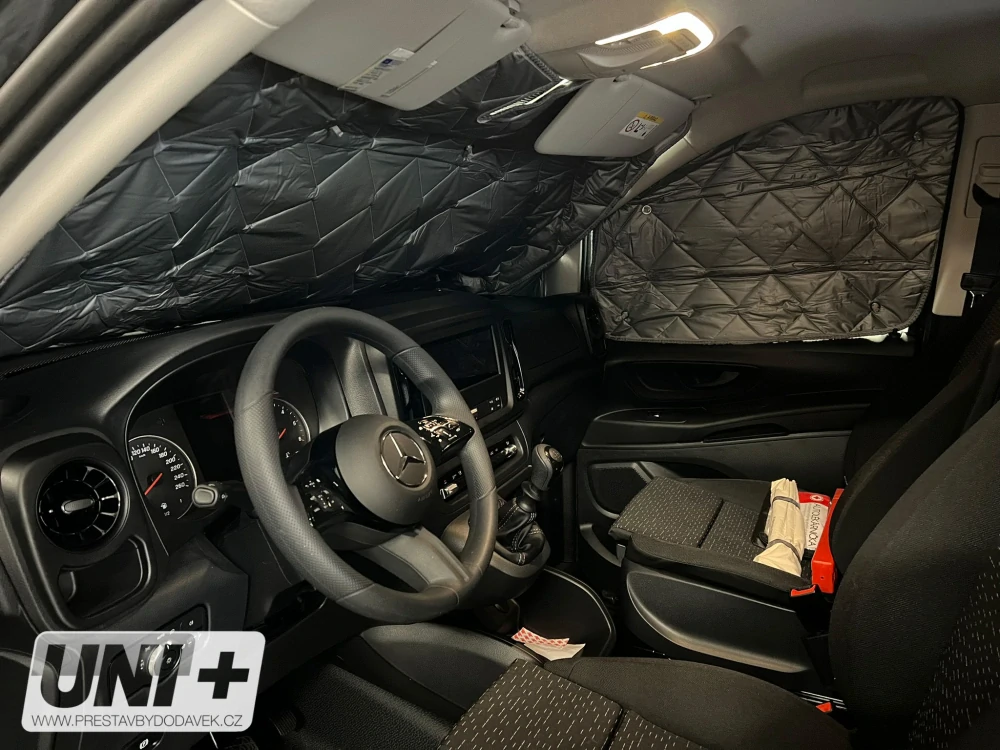 Termoclona oken Isoflex pro Mercedes-Benz Vito od 2014 - kabina řidiče - 3 díly