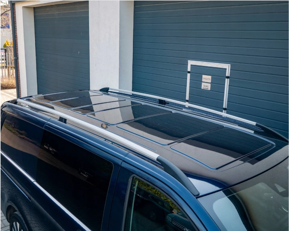 Omtec Solid podélné střešní nosiče odstín stříbrné - Volkswagen Caddy V