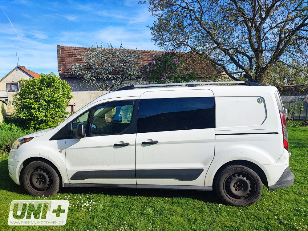Omtec Solid podélné střešní nosiče odstín stříbrné - Ford Connect V408 L2