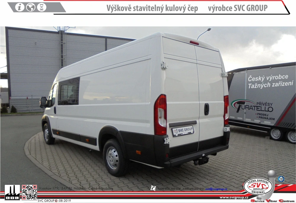 SVC Tažné zařízení Přírubový čep stavitelný