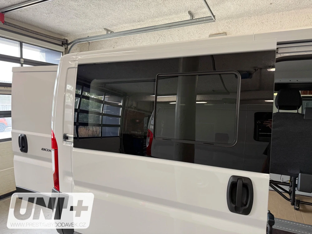 Boční pravé posuvné okno tónované L2, L3 a L4 | Citroen Jumper / Peugeot Boxer / Fiat Ducato / Opel Movano
