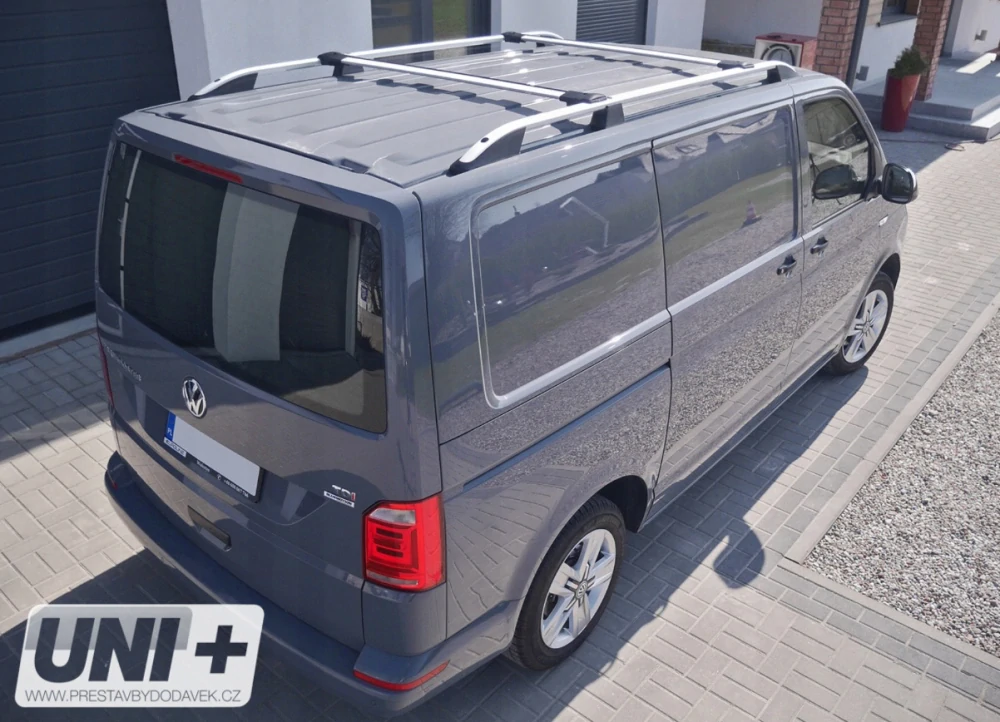 Omtec příčníky stříbrné - Volkswagen T5/T6 a T6.1 | Mercedes-Benz Vito W477/W639