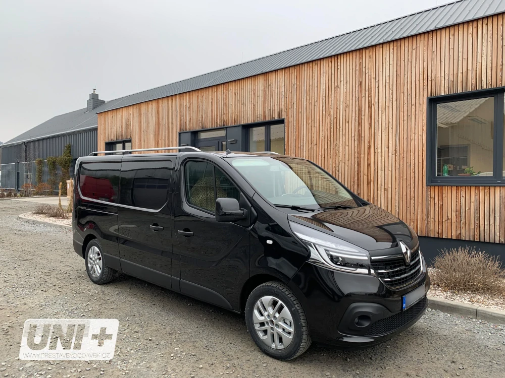 Omtec podélné střešní nosiče stříbrné - Renault Trafic / Opel Vivaro / Fiat Talento (L2)