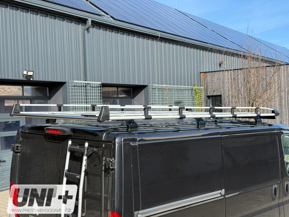 Střešní koš CRUZ EVO ALU | Citroen Jumper / Peugeot Boxer / Fiat Ducato | L2H1