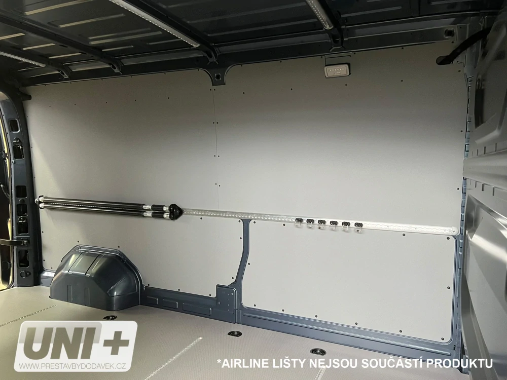 Obložení bočních stěn - polypropylen IP 4 mm Renault Master, Nissan Interstar | L3H2 (13 m³)