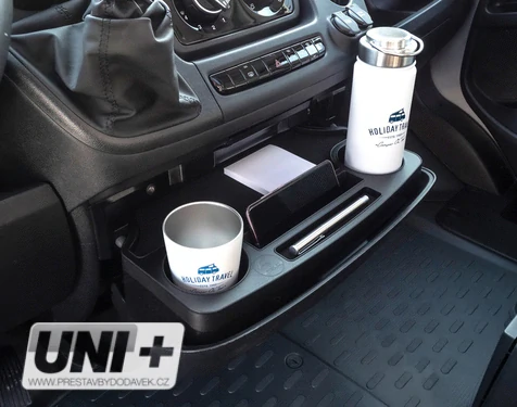 Odkládací plocha s držáky nápojů pro Fiat Ducato