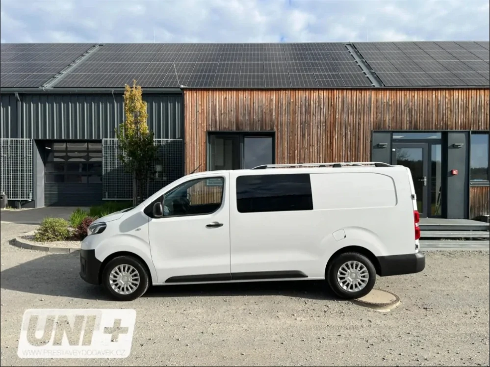 Omtec podélné střešní nosiče stříbrné - Citroen Jumpy (L3) / Peugeot Expert (L3) / Opel Vivaro (L) / Toyota Proace (L2)