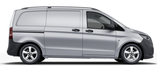 Omtec Solid podélné střešní nosiče odstín stříbrné - Mercedes-Benz Vito (COMPACT)