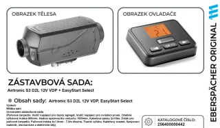 Airtronic D2 12V G3 | zástavbová sada + ovladač SELECT