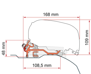Adaptér kit (F80) pro Citroen Jumper / Peugeot Boxer / Fiat Ducato | (L2H2 a L3H2)