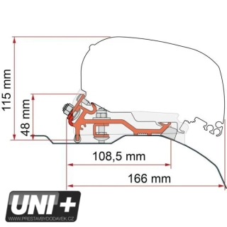 Adaptér kit (F80) pro Citroen Jumper / Peugeot Boxer / Fiat Ducato | (L4H2)