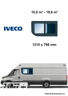 Boční levé posuvné okno | Iveco Daily