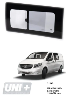 Boční posuvné okno Carbest tónované – Mercedes-Benz Vito | levé