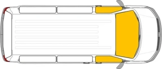 Termoclona oken Isoflex pro Citroen Jumpy / Peugeot Expert / Toyota Proace od 2016 - kabina řidiče - 3 díly