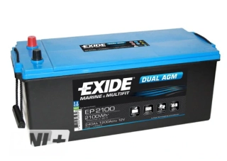 EXIDE Dual AGM 12V 240Ah 1200A EP2100