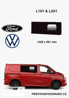 Boční pravé posuvné okno L1, L2 | Ford Transit Custom V710