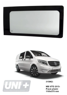 Pravé pevné boční okno pro Mercedes-Benz Vito W447