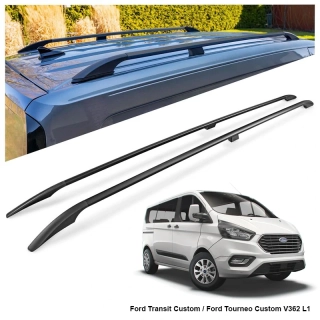 Omtec Solid podélné střešní nosiče černé - Ford Custom V362 L1