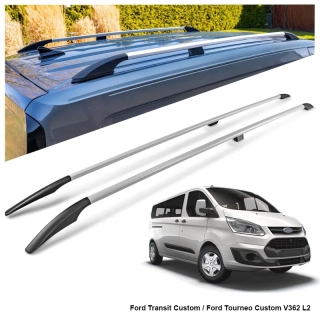 Omtec Solid podélné střešní nosiče odstín stříbrné - Ford Custom V362 L2