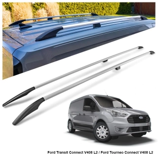 Omtec Solid podélné střešní nosiče odstín stříbrné - Ford Connect V408 L2