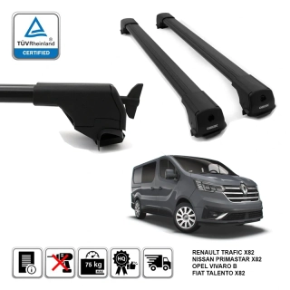 OMTEC Elegance High V1 Black – příčníky na hagusy Renault Trafic X82