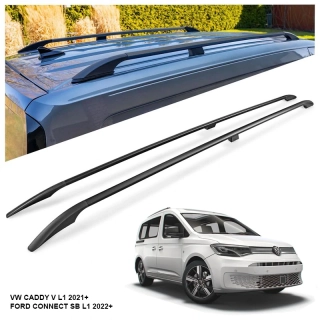Omtec Solid podélné střešní nosiče černé - Volkswagen Caddy V