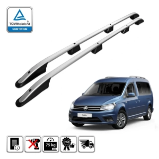 Omtec podélné střešní nosiče stříbrné - Volkswagen Caddy IV MAXI