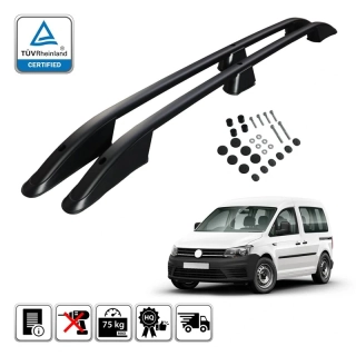 Omtec podélné střešní nosiče černé - Volkswagen Caddy IV
