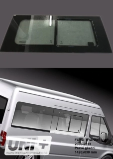Boční pravé posuvné okno - Ford Transit MK7 (V347/V348)