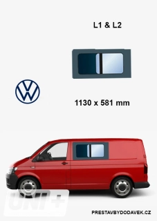 Boční levé posuvné okno L1 a L2 | Volkswagen Transporter T5, T6