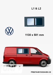 Boční pravé posuvné okno L1 a L2 | Volkswagen Transporter T5, T6