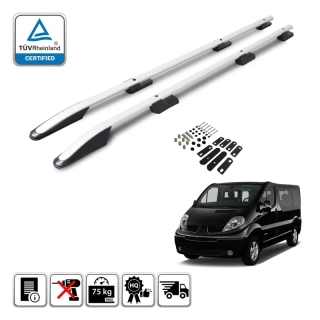 Omtec podélné střešní nosiče stříbrné L1 (Renault Trafic, Opel Vivaro, Nissan Primastar)