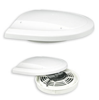 Střešní ventilátor 12V bílá barva